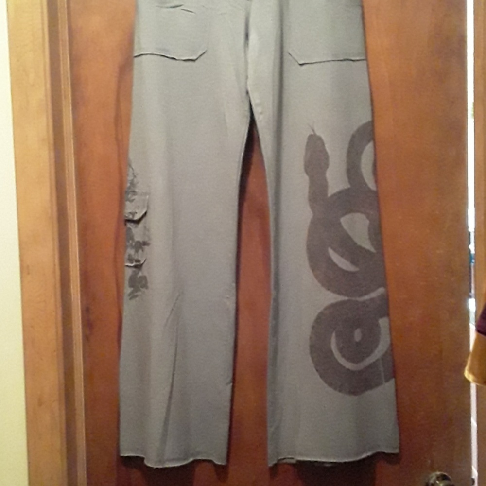 Butterfly dropout snake yoga lounge pants S - Picture 1 of 5